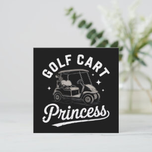 Invitación Princesa Divertida del Carrito de Golf Damas de Go