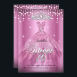 Invitación Princesa Dulce 16 Aniversario Vestido Rosa Tiara<br><div class="desc">Dulce 16 Princesa 16 Bonito de cumpleaños Vestido rosa diamante Tiara. Fiesta de cumpleaños de la princesa. Espumosa Purpurina Tiara. Fiesta Princesa Fiesta de un chica. Fabuloso producto para Chicas adolescentes. Invitación formal. Personalizar para cambiar o agregar detalles. Personalizar con sus propios detalles. ¡Todos los diseños tienen derechos de autor!...</div>