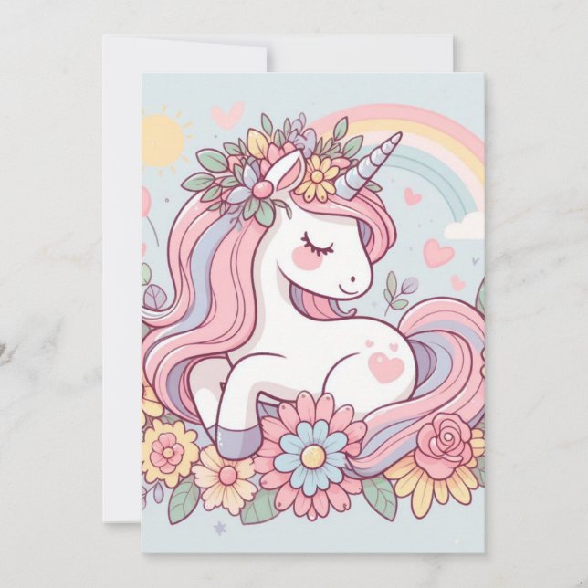 Invitación Princesa Flor (Anverso)