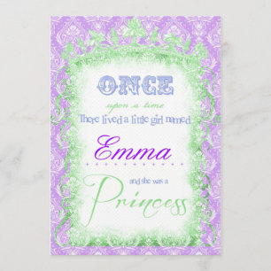Invitación Princesa Invitations de la rana