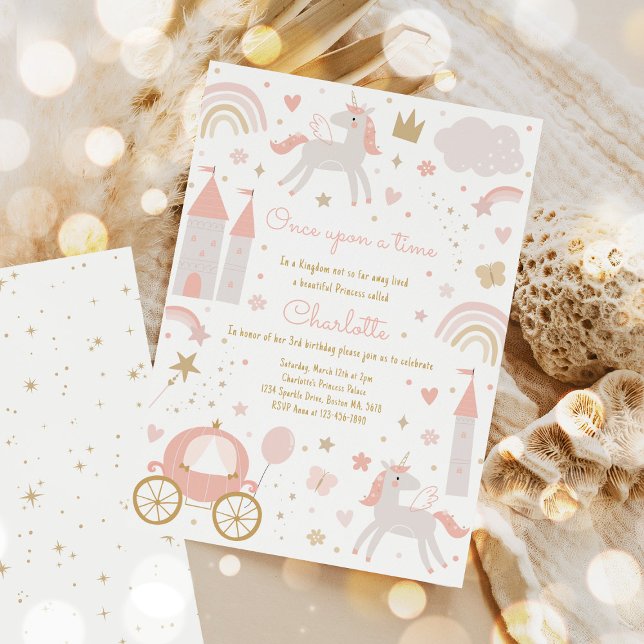 Invitación Princesa Magnética vestida con fiesta de cumpleaño (Subido por el creador)
