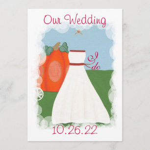 Invitación Princesa Pumpkin Wedding Invitations,