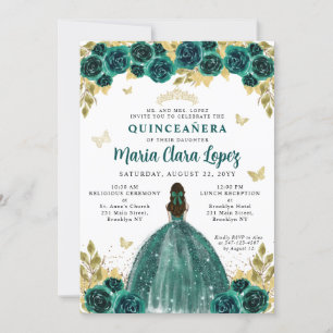 Invitación Princesa Quinceanera
