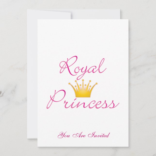 Invitación Princesa Real (Anverso)