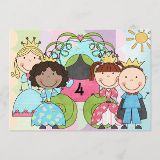 Invitación Princesa real Celebration Birthday Invitation