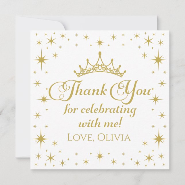 Invitación Princesa Real Gracias (Anverso)