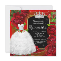 Princesa Rosa Roja Quinceanera