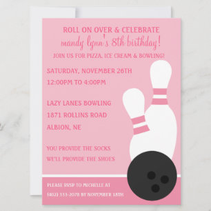 Invitación Princesa Rosa sigue adelante con la fiesta de cump
