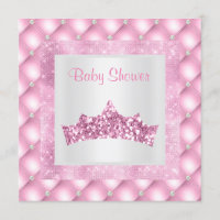 princesa rosa tema bebé ducha diamantes tiara