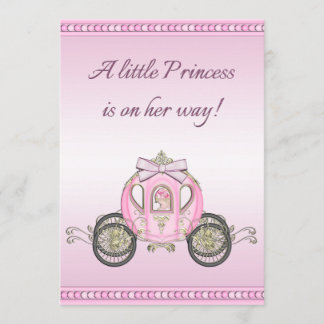Invitación Princesa rosada Coach Girls Baby Shower