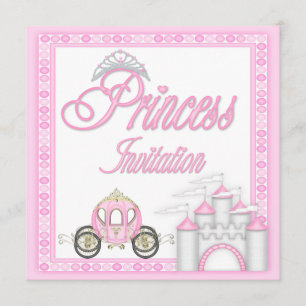 Invitación Princesa rosada Coach y fiesta de cumpleaños del