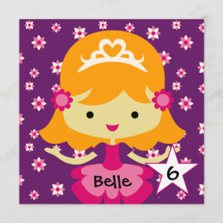 Invitación Princesa rubia de encargo Birthday Invitations de