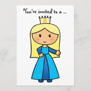 Invitación Princesa rubia linda Bridal Shower del clip art