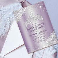 Princesa Tiara Sweet 16 Invi, Purpurina de Plata M