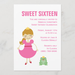 Invitación Princesa Y La Rana