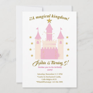 Invitación Princess and Castle Birthday Invitation | "Childre