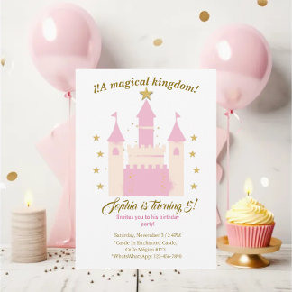 Invitación Princess and Castle Birthday Invitation | "Childre