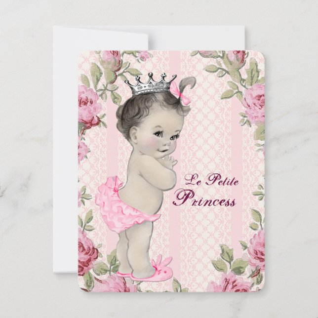 Invitación Princess Baby Shower (Anverso)