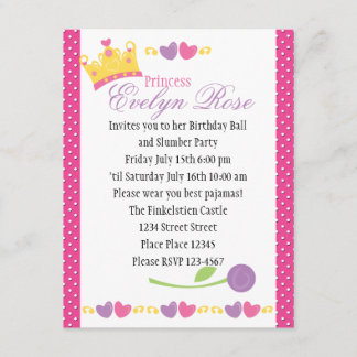Invitación Princess Ball