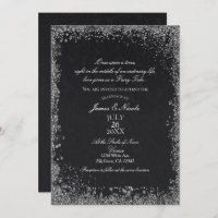 Princess Black Damask Elegant Storybook Boda