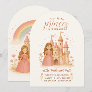 Invitación Princess Castle Birthday Invitation