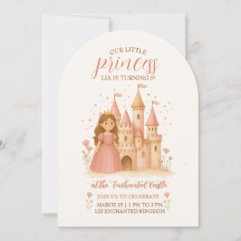 Invitación Princess Castle Birthday Invitation