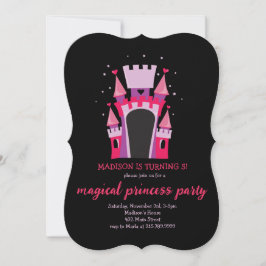 Invitación PRINCESS CASTLE BOUNCE HOUSE Fiesta de cumpleaños