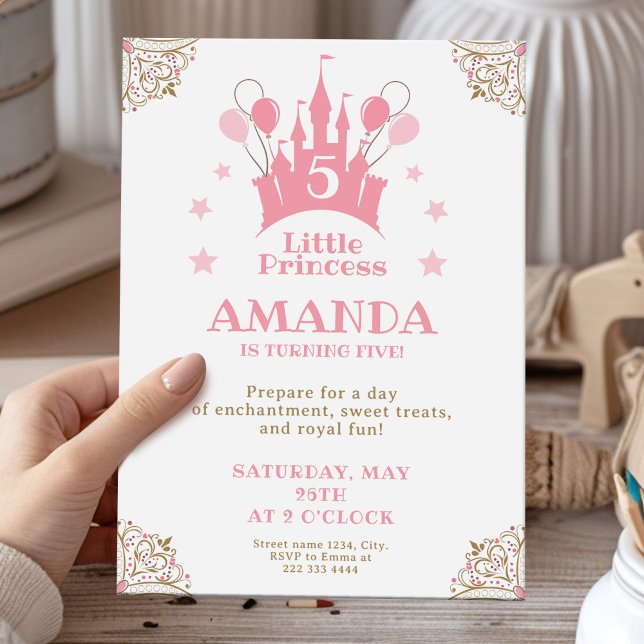 Invitación Princess Castle Magical Birthday Bash (Subido por el creador)