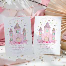 Invitación Princess Castle Once Upon A Time First Birthday