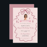 Invitación Princess Diaries 30th Birthday milenial<br><div class="desc">Turn 30 like true royalty with this Princess Diaries-inspired birthday invitation! Perfect for millennial queens ready for their royal glow-up, this editable template combines elegance, tiaras, and a touch of Genovia magic. Ideal for a glam brunch, royal tea party, or pink and gold soirée, this invite is fully customizable and...</div>