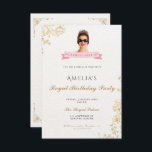 Invitación Princess Diaries 30th Birthday milenial<br><div class="desc">Turn 30 like true royalty with this Princess Diaries-inspired birthday invitation! Perfect for millennial queens ready for their royal glow-up, this editable template combines elegance, tiaras, and a touch of Genovia magic. Ideal for a glam brunch, royal tea party, or pink and gold soirée, this invite is fully customizable and...</div>