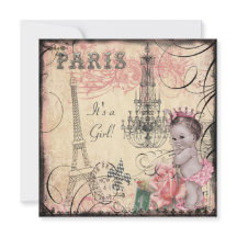 Princess Eiffel Tower & Chandelier Baby Shower