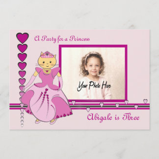 Invitación Princess Kitty Photo