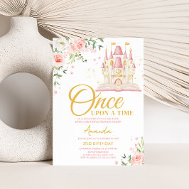 Invitación Princess Once Upon a Time Birday Party