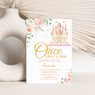 Invitación Princess Once Upon a Time Birday Party
