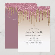 Princess PINK GOLD Dripping Purpurina