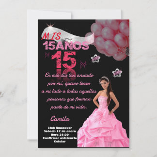 INVITACIÓN PRINCESS QUINCEAÑERA INVITATION  DIGITAL
