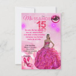 Invitación Princess quinceañera invitation digital