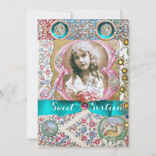 INVITACIÓN PRINCESS SWEET 16 FIESTA DE CUMPLEAÑOS, GEMSTONES 