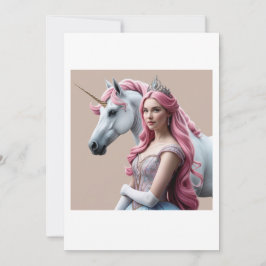 Invitación princesse et licorne