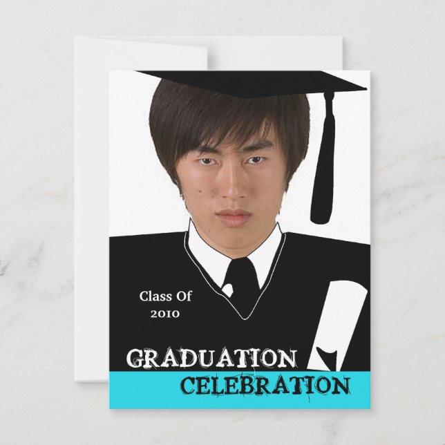 Invitación principal de la fiesta de graduación (Anverso)