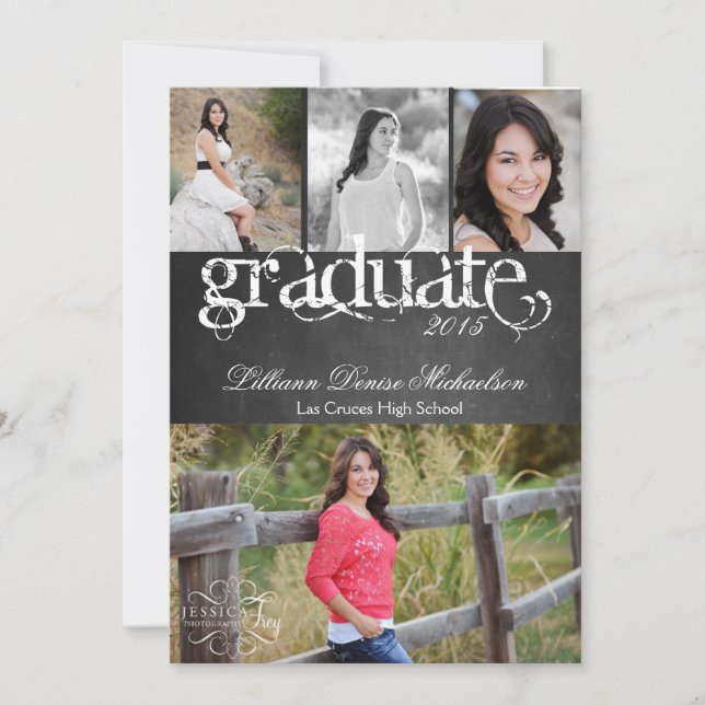 invitación principal de la placa negra de la placa (Anverso)