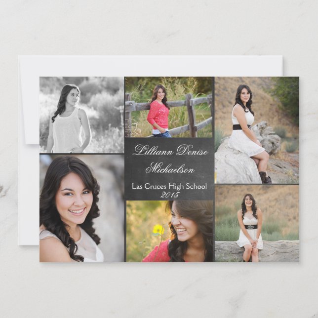 invitación principal de la placa negra de la placa (Anverso)