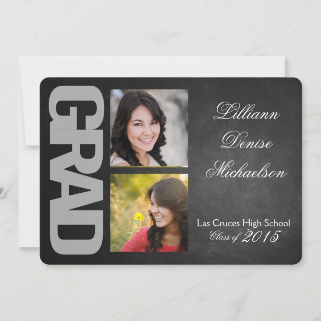 invitación principal de la placa negra de la placa (Anverso)