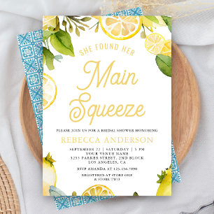 Invitación Principal Squeeze Lemon Orchard Citrus Brillante D
