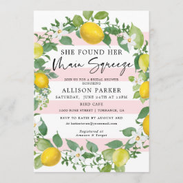 Invitación Principal Squeeze Lemon Theme Bridal Shower