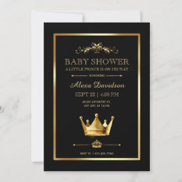 Invitación Príncipe de la Corona Baby Shower