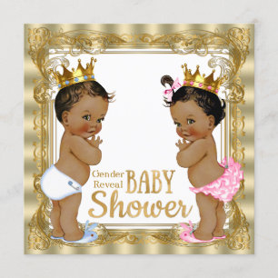 Invitación Príncipe étnico princesa Gender Reveal Baby Shower
