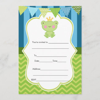 Invitación Príncipe Frog Invitation Fill In