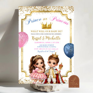 Invitación Príncipe o Princesa Mexicano Revelación de Género 